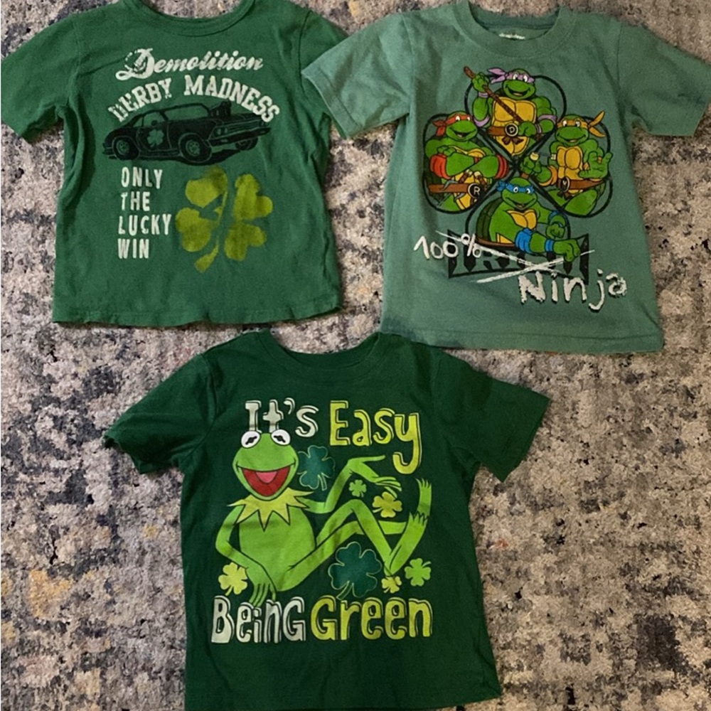 At patty’s day Ts-all size 5T